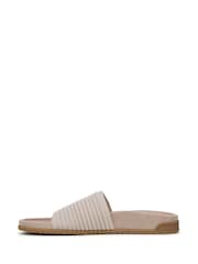 Vionic Regular Fit Cream Evie Knit Arch Support Sliders - Image 2 of 7