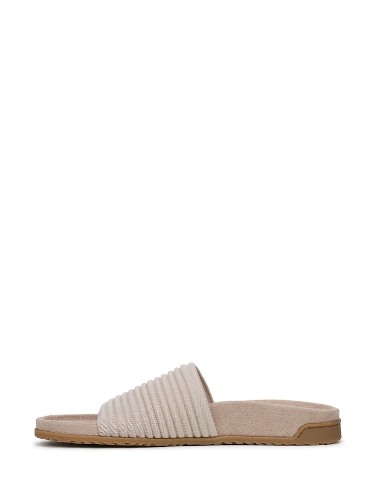 Vionic Regular Fit Cream Evie Knit Arch Support Sliders - Image 2 of 7
