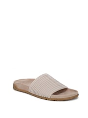 Vionic Regular Fit Cream Evie Knit Arch Support Sliders - Image 3 of 7