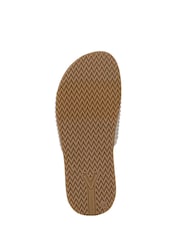 Vionic Regular Fit Cream Evie Knit Arch Support Sliders - Image 7 of 7