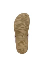 Vionic Wide Fit Pink Bella Arch Support Toe Post Sandals - Image 7 of 7