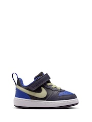 Nike Black Olive Purple Infant Court Borough Low Recraft Trainers - Image 1 of 9