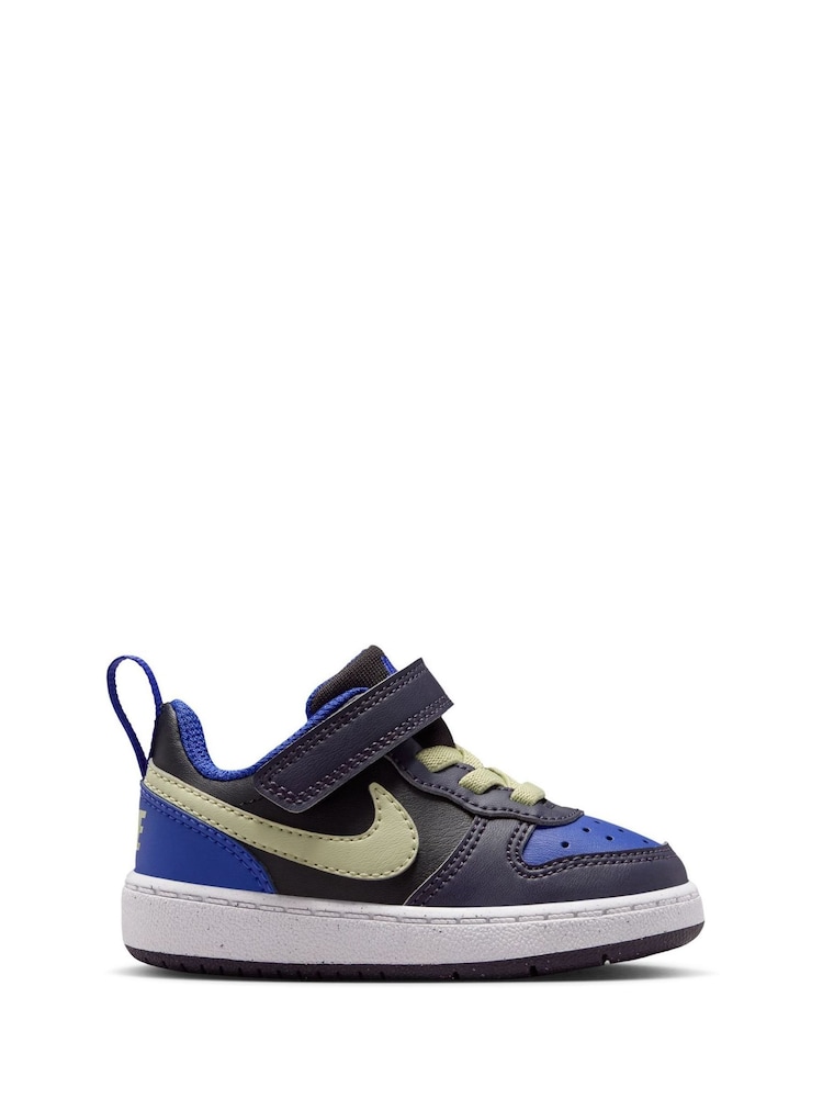 Nike Black Olive Purple Infant Court Borough Low Recraft Trainers - Image 1 of 9 Nike Black Olive Purple Infant Court Borough Low Recraft Trainers - Image 1 of 9
