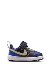Nike Black Olive Purple Infant Court Borough Low Recraft Trainers - Image 2 of 9
