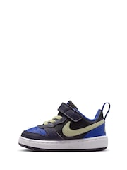 Nike Black Olive Purple Infant Court Borough Low Recraft Trainers - Image 3 of 9