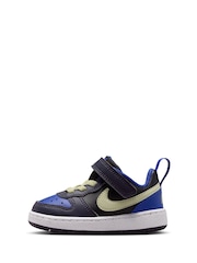 Nike Black Olive Purple Infant Court Borough Low Recraft Trainers - Image 4 of 9