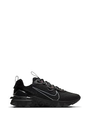 Nike Black React Vision Trainers - Image 1 of 9