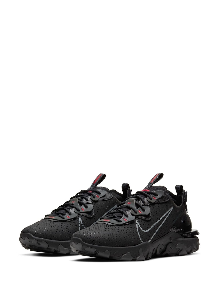 Nike Black React Vision Trainers - Image 2 of 9 Nike Black React Vision Trainers - Image 2 of 9