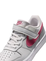 Nike Pink Beet Junior Court Borough Low Recraft Trainers - Image 10 of 10