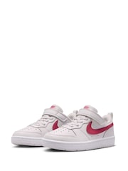 Nike Pink Beet Junior Court Borough Low Recraft Trainers - Image 5 of 10