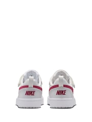 Nike Pink Beet Junior Court Borough Low Recraft Trainers - Image 6 of 10