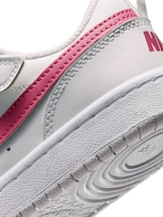 Nike Pink Beet Junior Court Borough Low Recraft Trainers - Image 9 of 10
