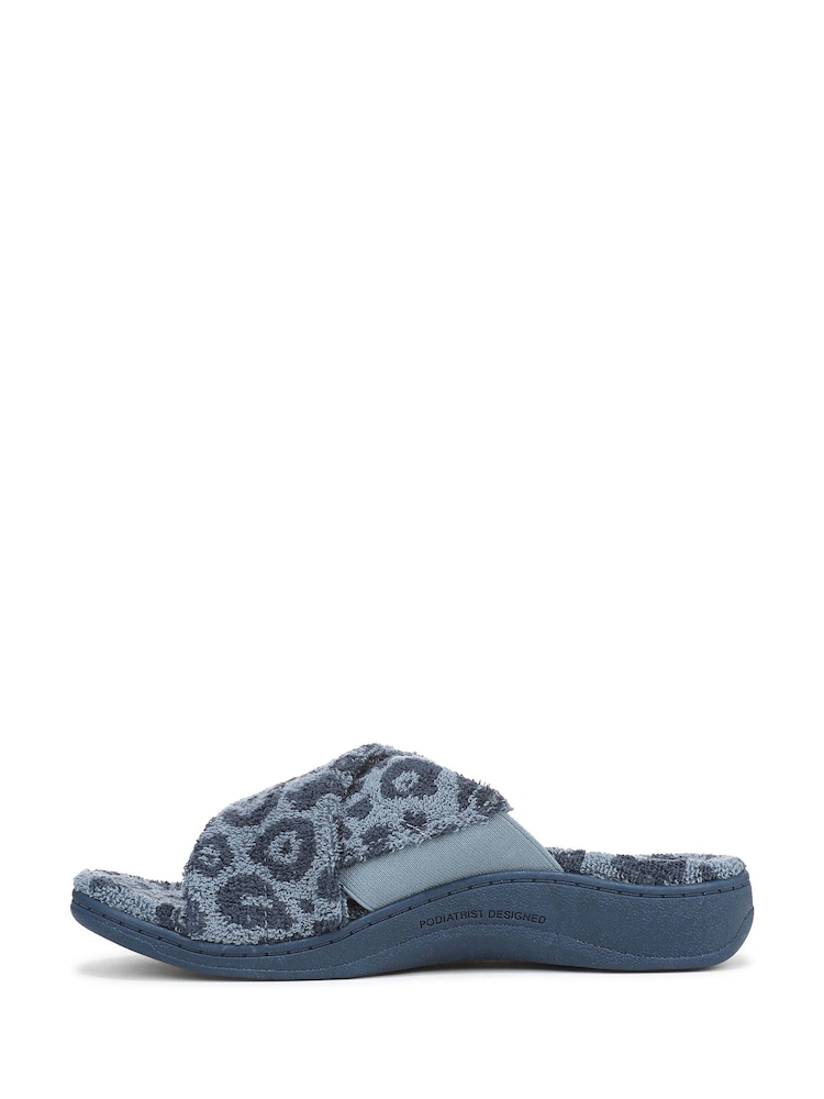Vionic Regular Fit Pink Relax II Open Toe Arch Support Slippers - Image 2 of 7