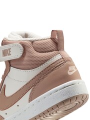 Nike Natural Hemp Pale Ivory Junior Court Borough Mid Trainers - Image 10 of 10