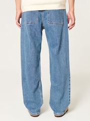 Синие мешковатые джинсы Hollister - Изображение 4 из 5