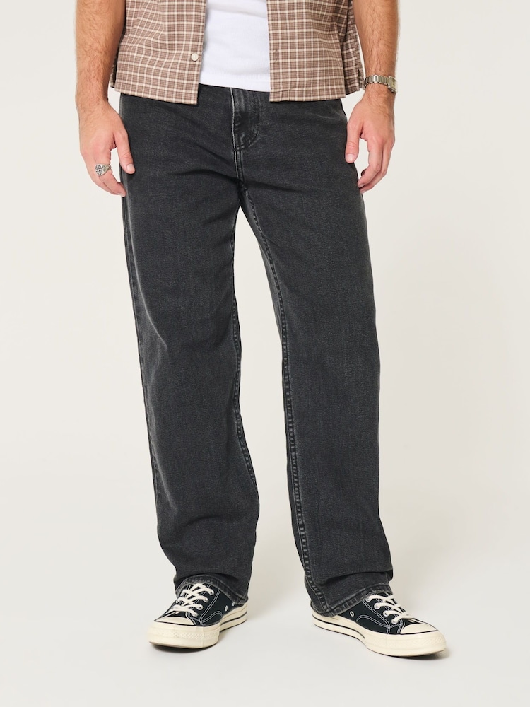 Hollister Baggy Black Jeans - Image 1 of 5