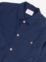Folk Blue Anniversary Patch Overshirt - Image 3 of 4