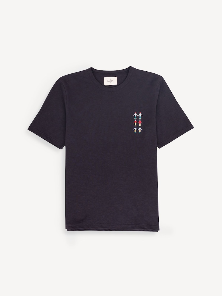 Folk Black People Embroidery T-Shirt - Image 1 of 5