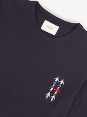 Folk Black People Embroidery T-Shirt - Image 4 of 5