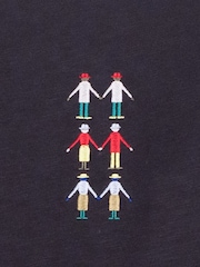 Folk Black People Embroidery T-Shirt - Image 5 of 5