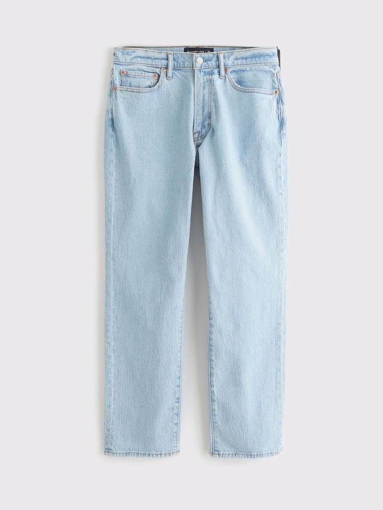Abercrombie & Fitch Blue Straight Leg Jeans - Image 1 of 2