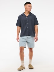 Abercrombie & Fitch Blue Linen Short Sleeve Shirt - Image 4 of 6