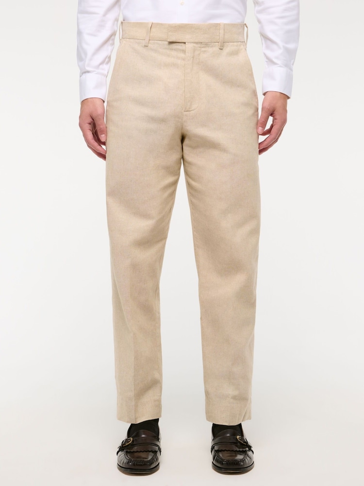 Abercrombie & Fitch Cream Suit Trousers - Image 1 of 8