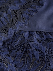 Navy Tanga Ultimate Comfort Lace Knickers 2 Pack - Image 4 of 5
