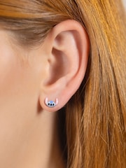Peers Hardy Silver Tone Winnie The Pooh Eeyore Sterling Enamel Stud Earrings - Image 3 of 4