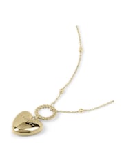 Radley 18ct Gold Tone Hanging Heart Pendant Necklace - Image 2 of 6