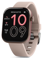 Reflex Active Pink Series 40 AMOLED Smart Aluminium Mink Strap Calling Watch - Image 1 of 6