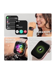 Reflex Active Pink Series 40 AMOLED Smart Aluminium Mink Strap Calling Watch - Image 3 of 6