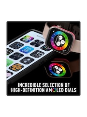 Reflex Active Pink Series 40 AMOLED Smart Aluminium Mink Strap Calling Watch - Image 4 of 6