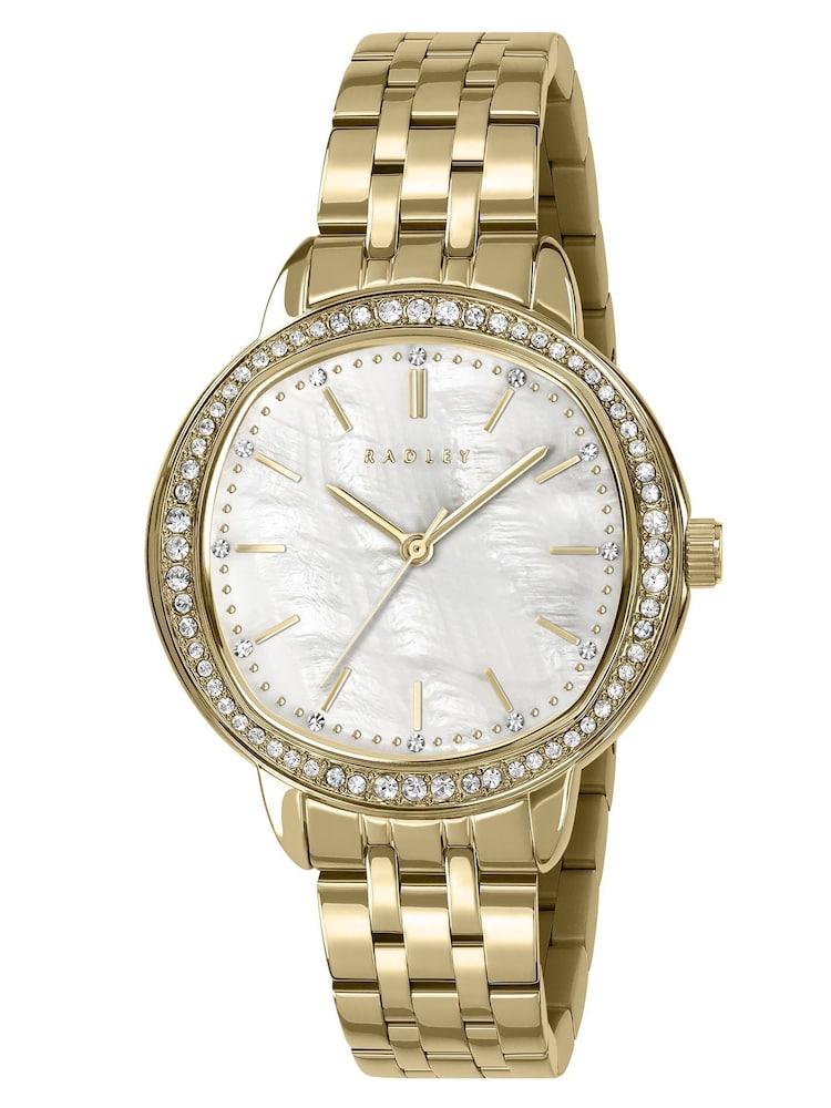 Radley Gold Tone 36mm MOP Stone Set Watches - Image 1 of 4