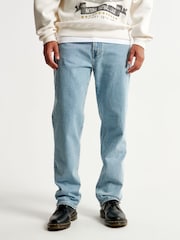 Abercrombie & Fitch Blue Straight Leg Jeans - Image 1 of 9