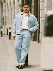 Abercrombie & Fitch Blue Straight Leg Jeans - Image 7 of 9