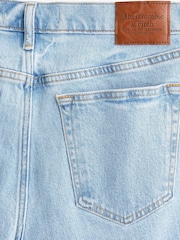 Abercrombie & Fitch Blue Straight Leg Jeans - Image 9 of 9