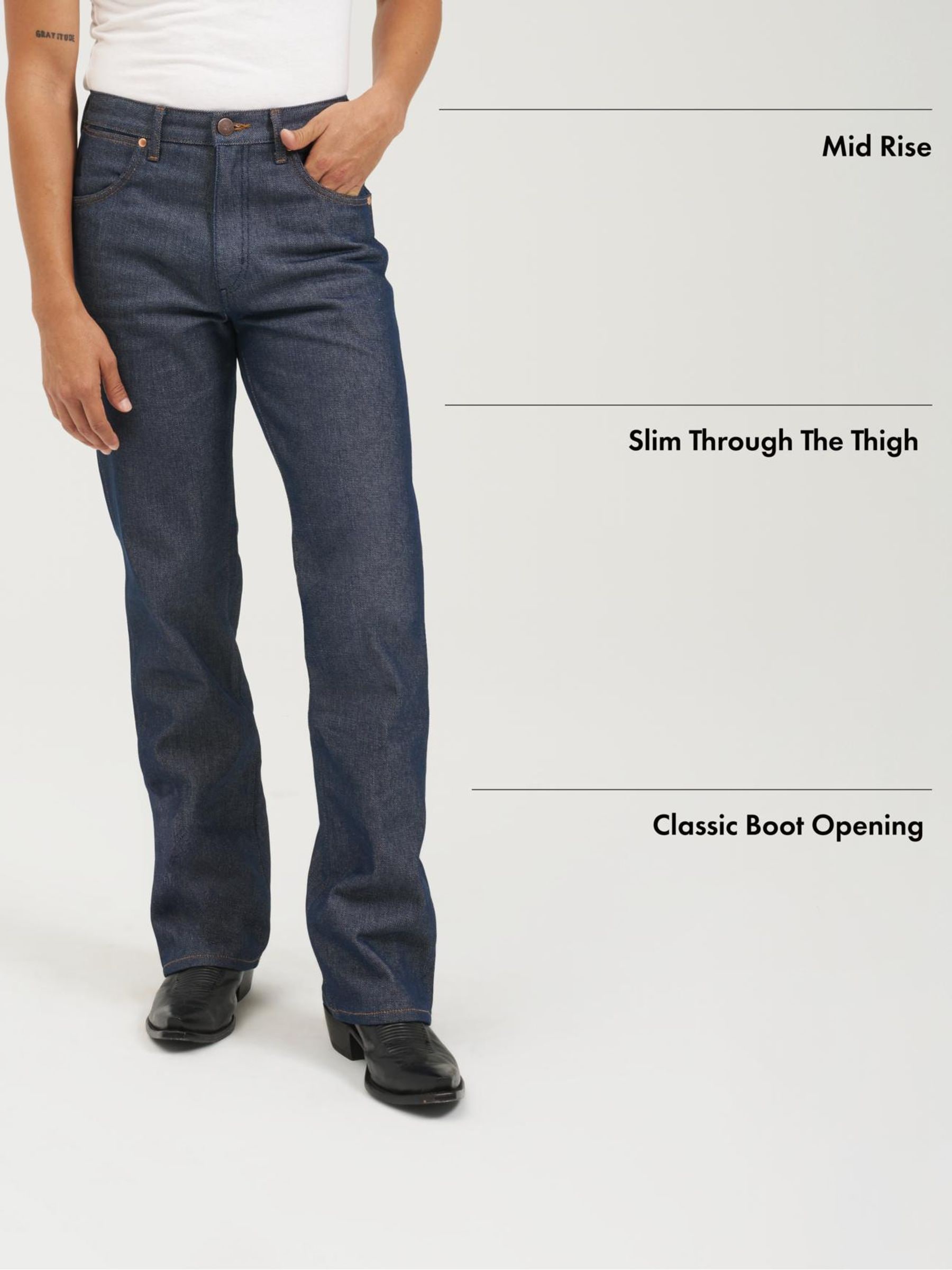 Buy Wrangler Blue Navy Wrancher Bootcut Jeans from Next USA