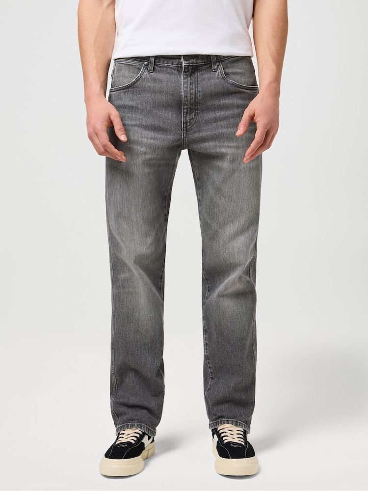 Wrangler Grey Straight Fit Frontier Jeans - Image 1 of 8
