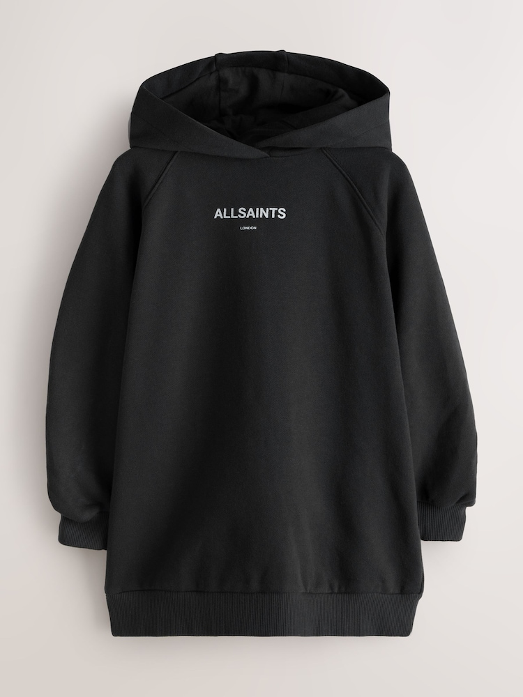 Buy smALLSAINTS Black Dana Zip Oversized Hoodie Dress from Next USA