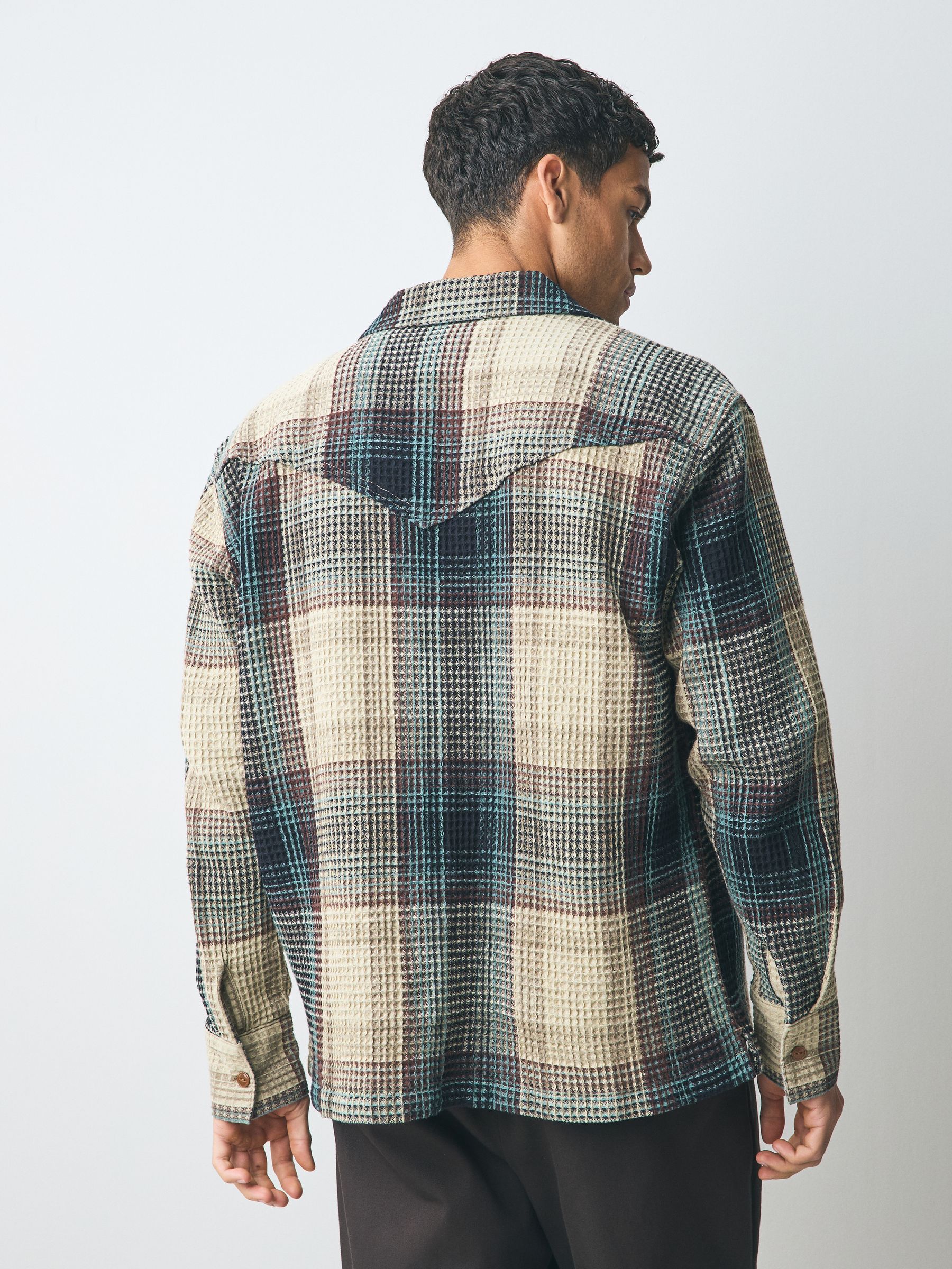 Buy Wrangler Blue Check Shirt from Next USA