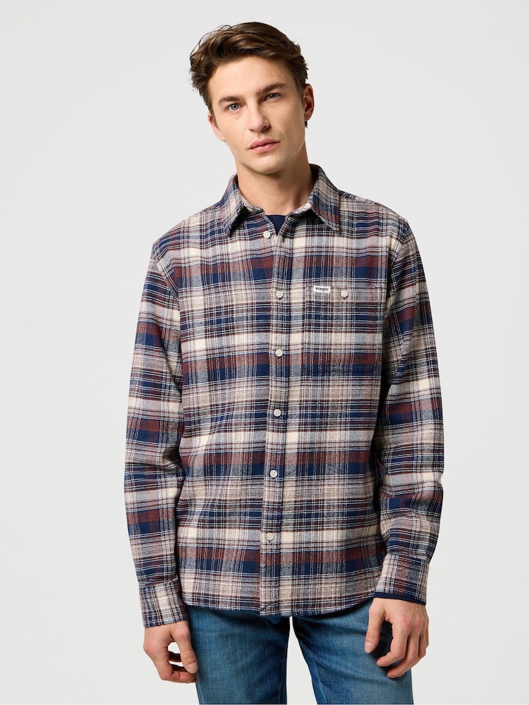Wrangler Brushed Check Shirt - Imagem 1 de 8