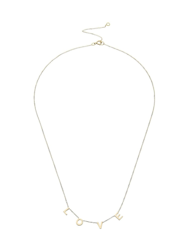 Beaverbrooks 9ct Yellow Gold Tone Love Necklace - Image 2 of 4