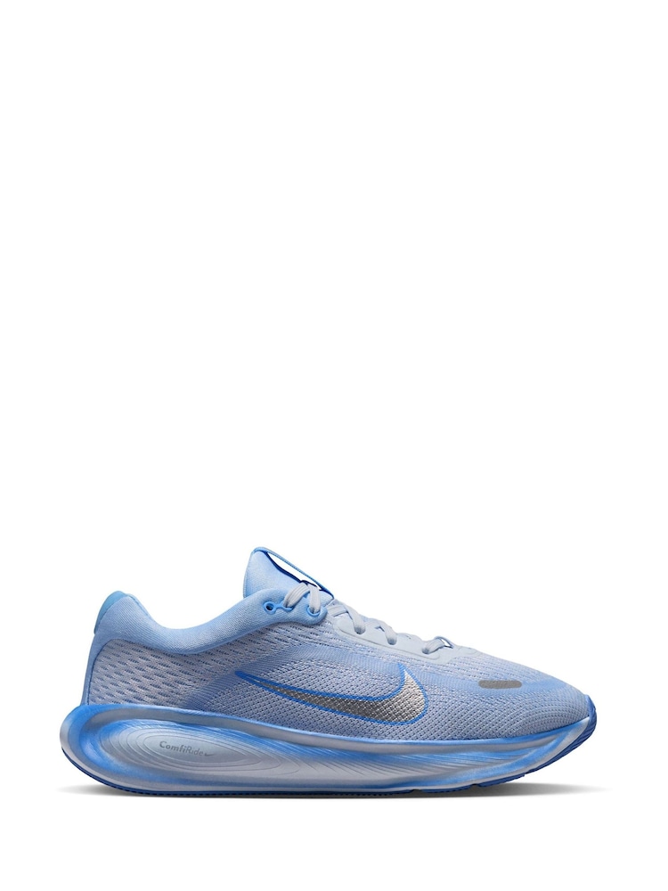 Nike Grey Silver Youth Stellar Ride Trainers - Image 1 of 10