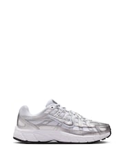 Nike White/Silver Youth P-6000 Trainers - Image 1 of 11