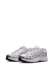 Nike White/Silver Youth P-6000 Trainers - Image 5 of 11