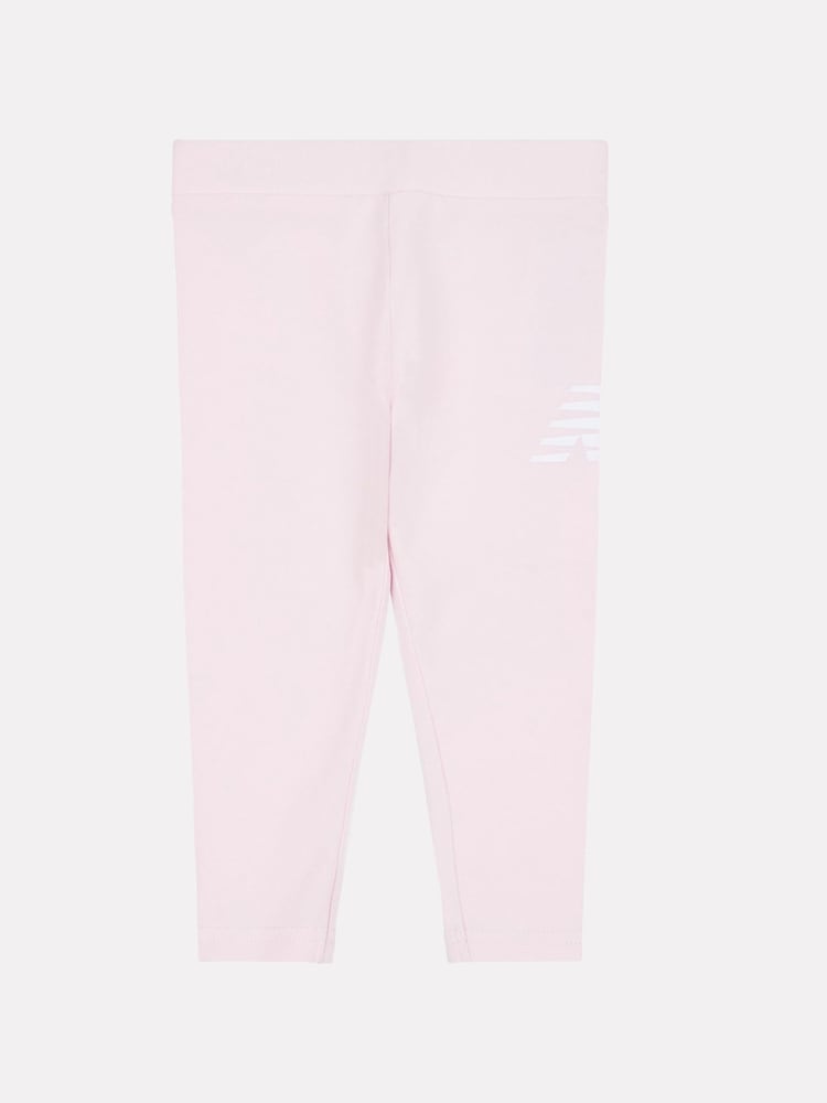New Balance Light Pink Kids Graphic Leggings - Image 1 of 3