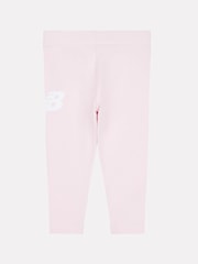 New Balance Light Pink Kids Graphic Leggings - Image 2 of 3