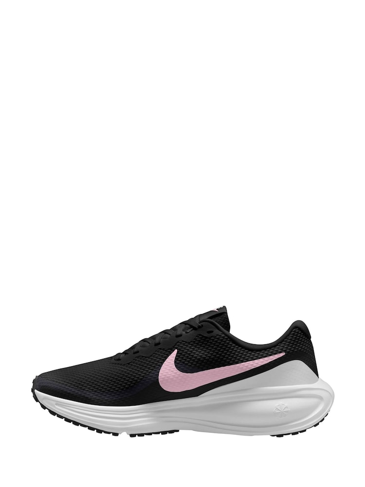 Nike Black Pink Revolution 8 Road Running Trainers - Image 2 of 4