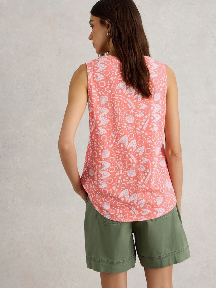 White Stuff Red 100% Cotton Lola Vest - Image 2 of 6 White Stuff Red 100% Cotton Lola Vest - Image 2 of 6